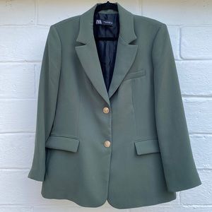 NEW no tags | ZARA military green blazer | size XL